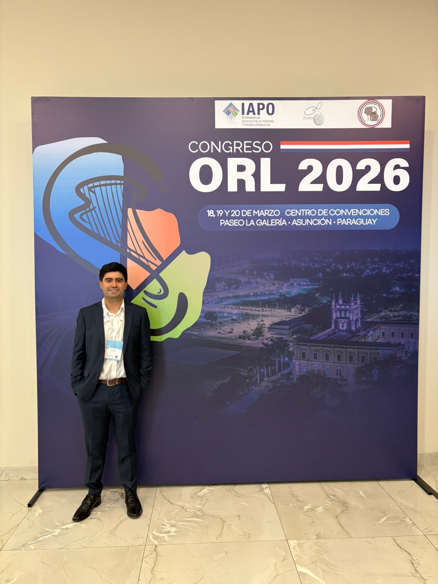 Elías Villagrán Torres en el Congreso ORL 2026, Asunción, Paraguay